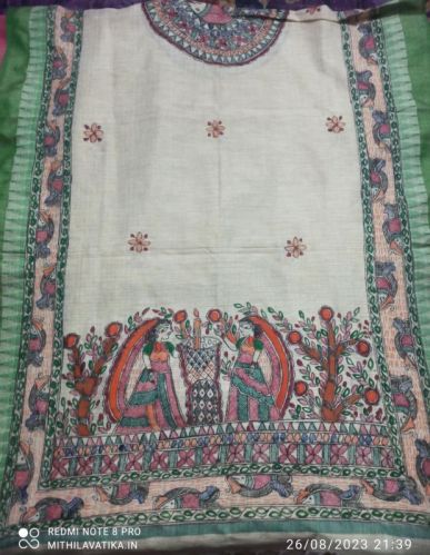 Self Cotton Madhubani Dupatta, Gender : Female