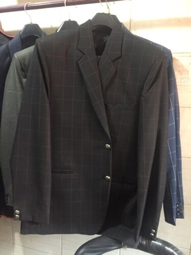 Cotton Mens Black Check Blazer, Feature : Exquisite Design, Highly Demanded