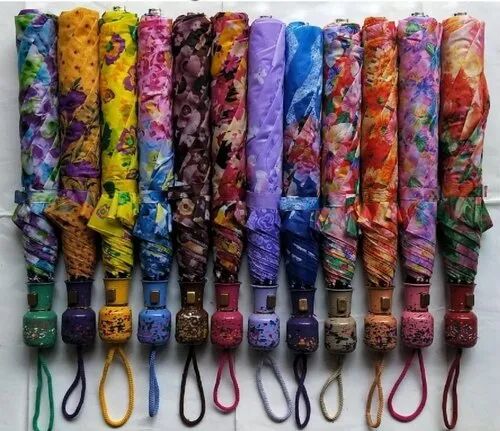 Plastic Satin Ladies Umbrella, Pattern : Ledies Printed