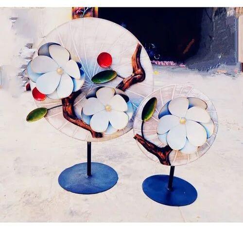 Iron Flower Handicraft, Size : 20 X 08 X 13 Inch