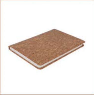 Brown Rectangular Wooden Cork Notebook, For Home, Office, School