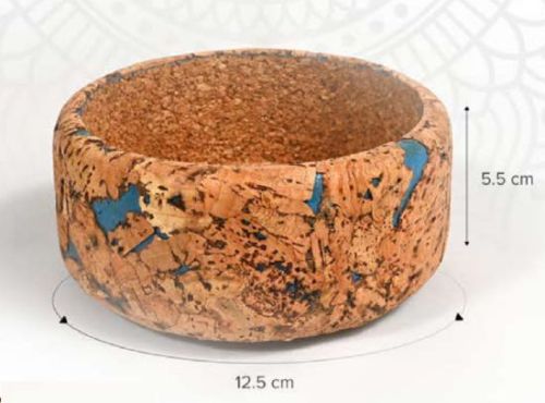 Brown Polished Wooden Round Cork Planter, For Outdoor Use, Indoor Use, Portable Style : Standing