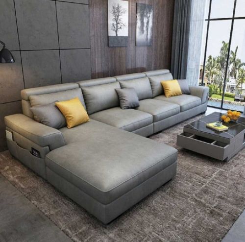 Modern L Shaped Sofa Set, For Living Room, Feature : High Strength