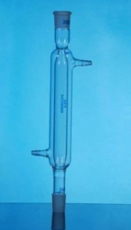 Cylindrical Jointed Borosilicate Glass Liebig Condenser, For Laboratory, Capacity : 200mm, 300mm