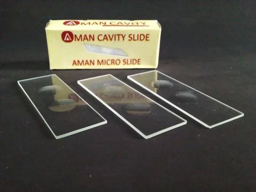 AI Glass Cavity Slides, Size : 75 X 25mm