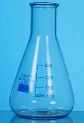 Adarsh International Plain Borosilicate Glass Laboratory Conical Flask, Feature : Durable, Transparent