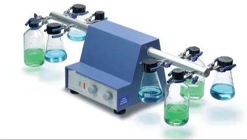 Plain Mild Steel Laboratory Rotary Flask Shaker, Weight : 16 Kg