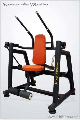 Rishi Fitness Mild Steel Gym ABS Machine, Color : Black