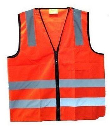 Polyester Reflective Jacket, Color : Orange