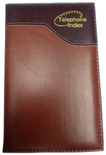 Light Brown Dark Brown Telephone Index, Size : 14x5 Inch(lxw)