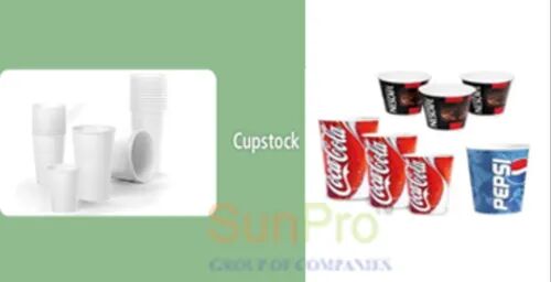 White PE Laminated Cup Stock Paper