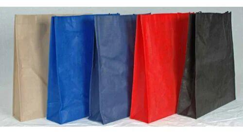 Poly Coated Non Woven Fabric Bag, Pattern : Plain