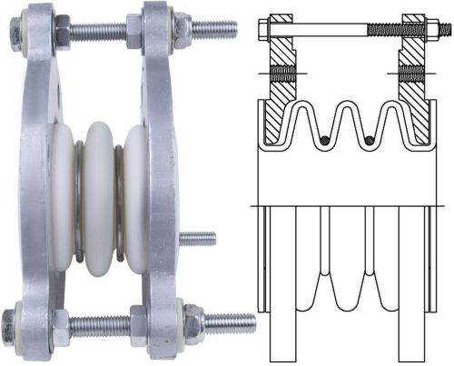 Molded PTFE (Teflon) 3 Convolution Expansion Couplings (Series TML)