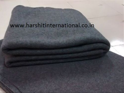 80% Wool 20% Synthetic Grey Blankets, For Hotel, Home, Travel, Military, Army, Picnic, Bedding, Airlines