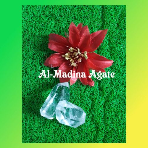 Transparent Al-Madina Agate Crystal Netural Point