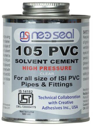 Neoseal PVC Solvent Cement, Packaging Size : 500 Ml
