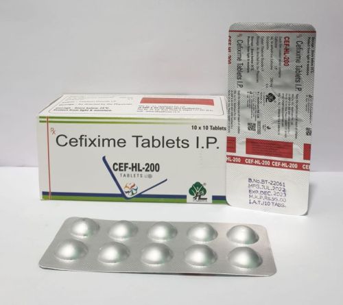 Cefixime Trihydrete 200mg Tablets, For Pharmaceuticals, Clinical, Hospital