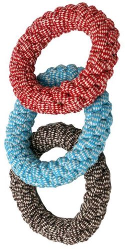 Small Ring Dog Rope Toy, For Pets Playing, Feature : Attractive Look, Colorful Pattern, Light Weight