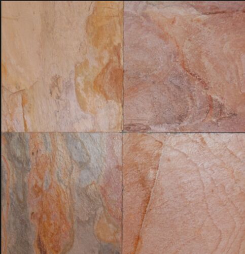 Rectangle Polished Raja Red Slate Stone, For Construction, Feature : Durable, Fine Finished, Non Slip