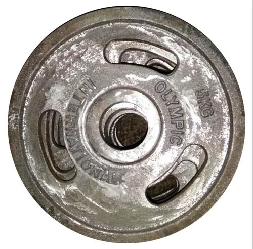 Grey Round Cast Iron Weight Plate