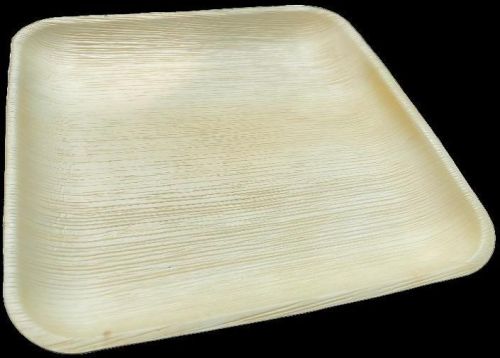 Areca Leaf 10x10 Square Plate, For Serving Food, Feature : Biodegradable, Disposable, Eco Friendly