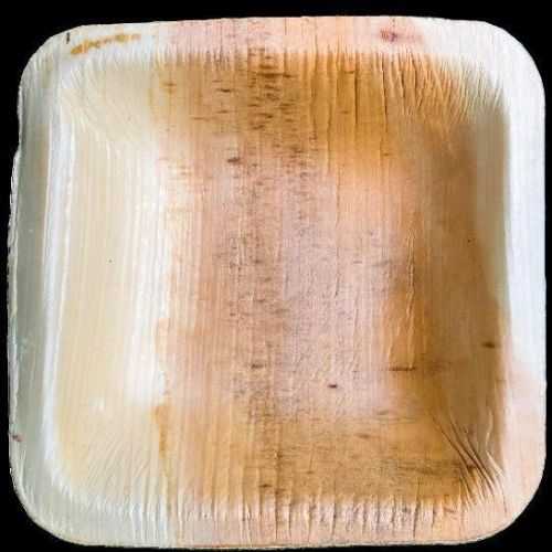 Areca Leaf 3.5 Inch Square Bowl, For Serving Food, Feature : Biodegradable, Disposable, Eco Friendly