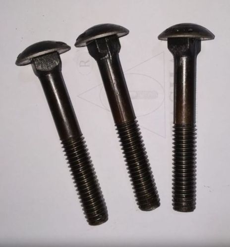 Polished Mild Steel Hot Forged Carriage Bolts, Head Shape : Round