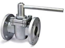 Coated Staniless Steel SS Plug Valve, Color : Silver