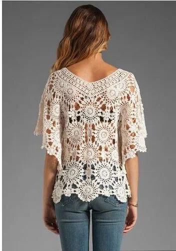 Designer Handmade Crochet Top, Size : Medium