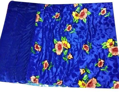 Jaipuri Printed Velvet Quilt, Size : 90 X 100 Inches