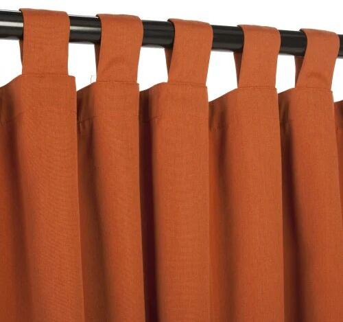 Plain PVC Tab Top Curtain, Size : 140 X 250 Cm