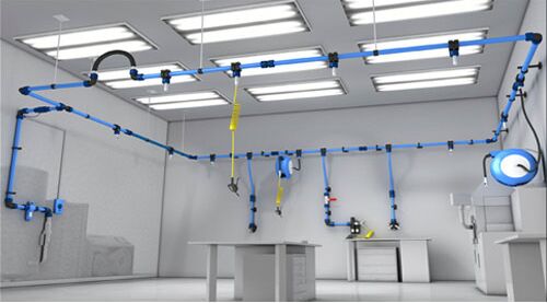 AIRNET Compressed Air Piping System, Connection : Modular