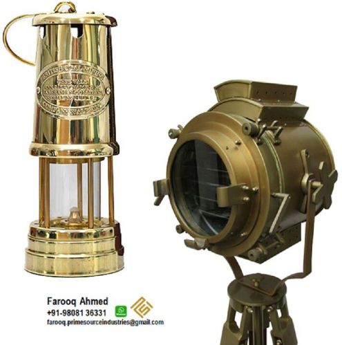 Polished Brass Lamps And Lanterns, For Decoration, Packaging Type : Carton Box