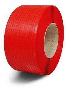 Red PP Box Strapping Roll, Pattern : Plain