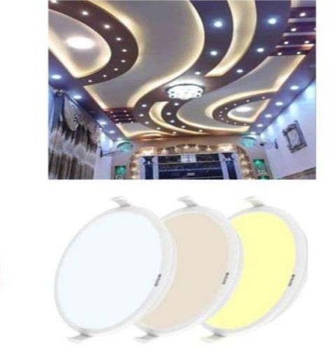 Satyakrishna PC Body/Aluminium Round LED Panel Light, For Shop, Market, Malls, Home, Garden