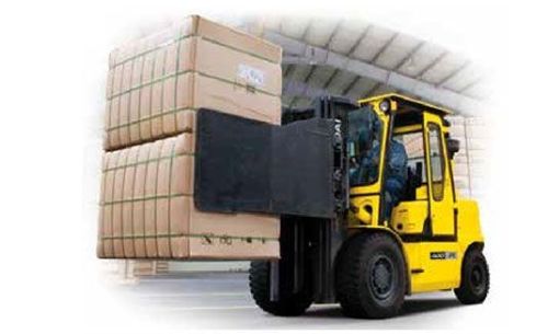 Hynundai Aluminium Forklift Carton Clamp Attachment, Color : Black, Yellow