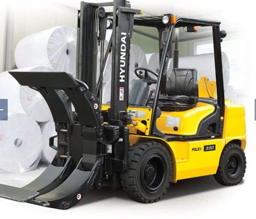 Hynundai Round Paper Roll Clamp, For Industrial Use, Color : Black