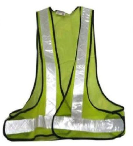 Sleeveless 3 Side Opening Reflective Jacket, For Industrial Use, Traffic Control, Pattern : Plain