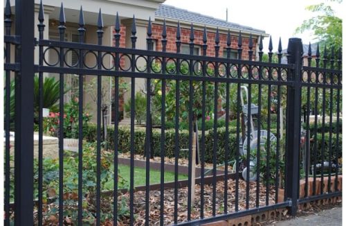 Wrought Iron Sharp Spear Top Steel Fence