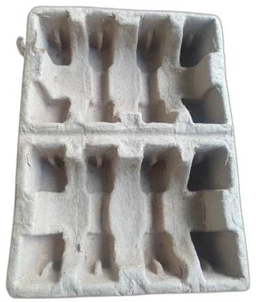 Rectangle Moulded Pulp Door Handle Tray, Color : Grey