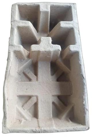 Moulded Pulp Rectangle Ceiling Fan Tray, Color : Grey