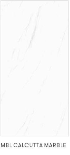 NUVANTA Porcelain Vitrified Tile CALCUTTA MARBLE, Size : 600x1200 MM