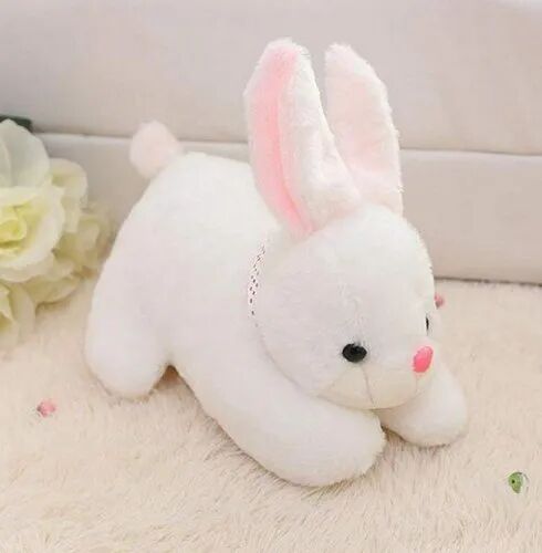 Plush RABBIT SOFT TOY, Color : White