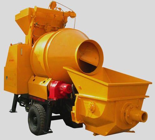 Concrete Pump With Mixer