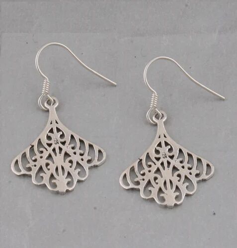 Polished Sterling Silver Earring, Style : Antique