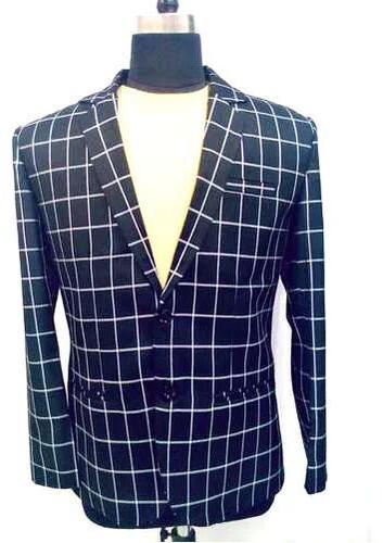 Cotton Check Mens Casual Blazer, Size : Small, Medium, Large, XL, XXL