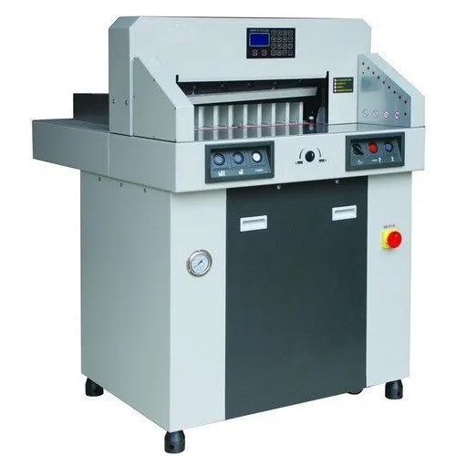 Stainless Steel Hydraulic Paper Cutting Machine, For Less Power Consumption, Robust Design, Voltage : 380V