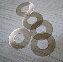 Metallic Round Polished Mica Bonded Washers, For Industrial, Size : Standard