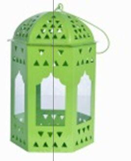 Ins-N-Outs INS70004-Green Metal Cage Lantern, Style : Wall Hanging