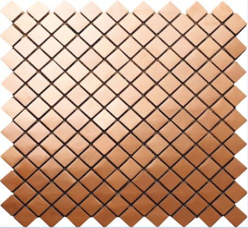 Copper-colored Stainless Steel Mosaic Tiles